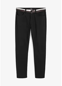 Strečové kalhoty Regular Fit s páskem, Straight, bonprix