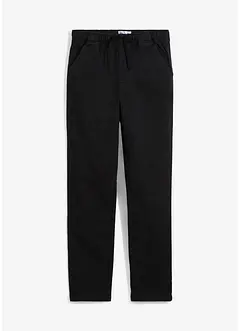 Chlapecké strečové chino kalhoty bez zapínání, s organickou bavlnou, Regular Fit Straight, bonprix