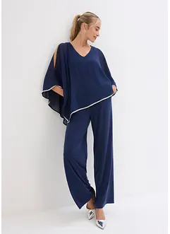 Jumpsuit se štrasovými kamínky, bonprix