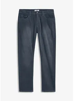 Manšestrové strečové kalhoty Regular Fit Straight, sepraný vzhled, bonprix