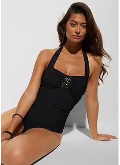 Stahovací jednodílné plavky, lehký tvarující efekt, bonprix