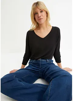 Oversize triko ze splývavé viskózy, bonprix