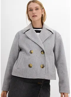 Krátký kabátek s vlněným vzhledem, bonprix