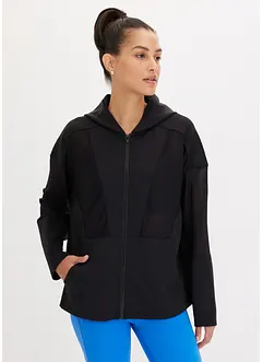 Funkční sportovní bunda s průhlednou síťovinou, oversized, bonprix