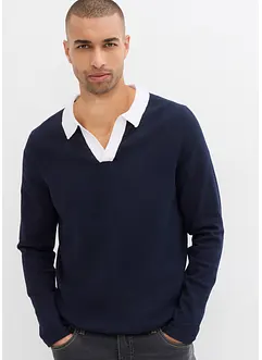 Svetr polo z jemné pleteniny, bonprix
