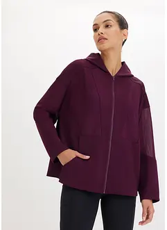 Funkční sportovní bunda s průhlednou síťovinou, oversized, bonprix