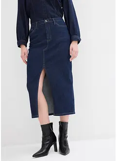 Rovná džínová sukně, bonprix