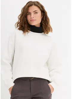Oversize mikina z čisté bavlny, bonprix
