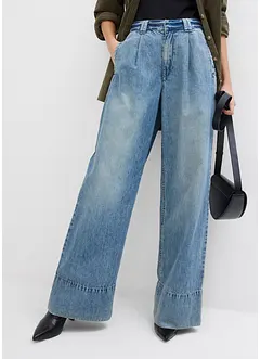 Džíny Wide Leg, High Waist, bonprix