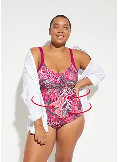 Stahovací jednodílné plavky, střední tvarující efekt, bonprix