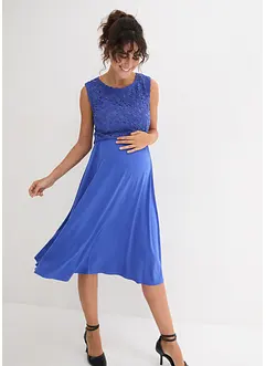 Těhotenské šaty s krajkou a elastickým zadním dílem, bonprix