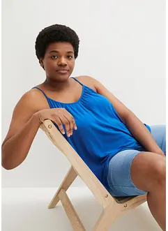 Top se špagetovými ramínky, ze splývavé viskózy, bonprix