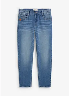 Strečové džíny z těžkého, robustního denimu, Relaxed Fit, Tapered, bonprix