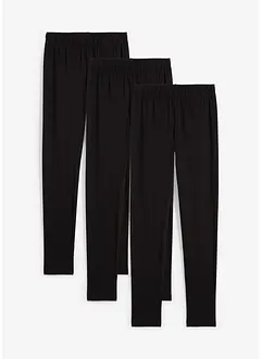 Legíny z elastické směsi s organickou bavlnou (3 ks v balení), bonprix