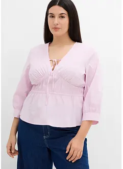 Nařasená halenka s elastickými švy, bonprix