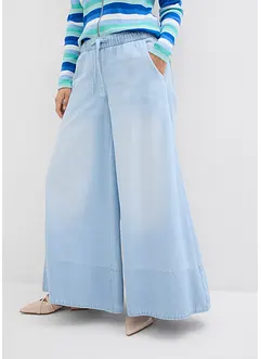 Džíny Wide Leg, Mid Waist, pohodlný pas, bonprix