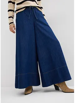 Džíny Wide Leg, Mid Waist, pohodlný pas, bonprix