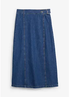 Džínová sukně se zavinovacím vzhledem Super Soft, bonprix