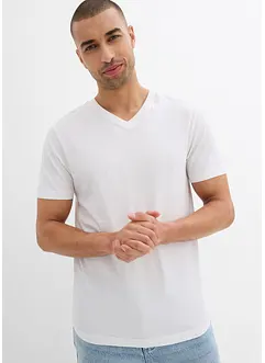 Tričko (2 ks v balení) z čisté organické bavlny, Slim Fit, bonprix
