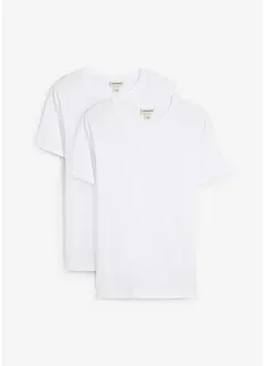 Tričko z čisté organické bavlny, Slim Fit (2 ks v balení), bonprix