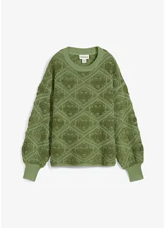 Pletený boxy svetr, bonprix
