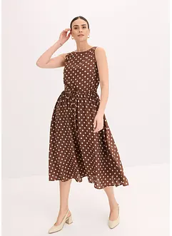 Midi šaty s vázačkou, bonprix