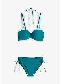 Balkonetové bikiny (2dílná souprava), s dalším ramínkem za krk, bonprix