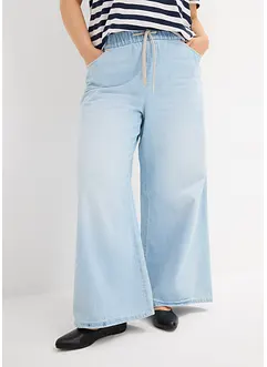 Džíny se širokými nohavicemi a pohodlným pasem, Mid Waist, bonprix