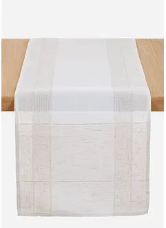 Jednobarevný žakárový běhoun na stůl, bonprix