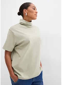 Tričko s rolákem, z čisté organické bavlny, bonprix