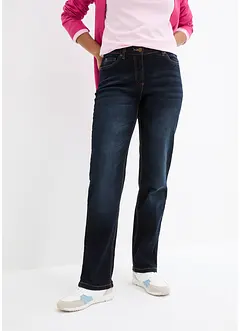 Džíny Straight, Mid Waist, pohodlný pas, bonprix