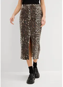 Keprová sukně z bavlny se strečem, bonprix