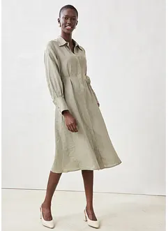 Košilové šaty z čistého lnu, bonprix