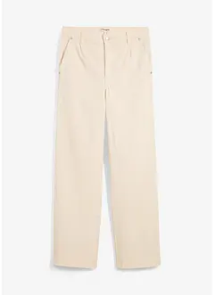 Džíny Straight, High Waist, nízký podíl streče, bonprix