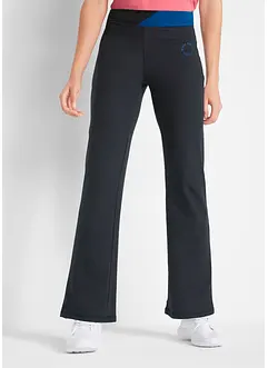 Sportovní bavlněné kalhoty se strečem, Bootcut, bonprix