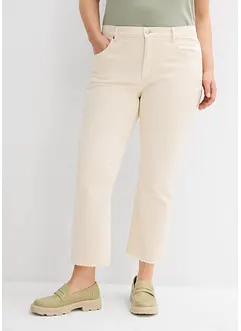 Džíny Flared, High Waist, zkrácené, bonprix