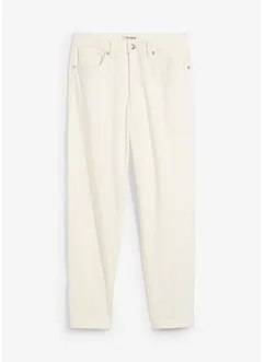 Džíny Mom, High Waist, nízký podíl streče, zkrácené, bonprix