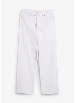 Džíny Wide Leg, Mid Waist, s opaskem, bonprix