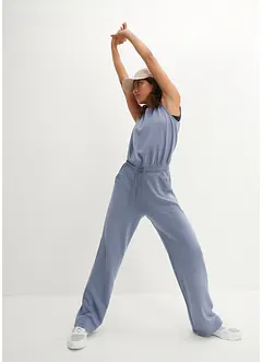Velmi měkký Scuba jumpsuit, široké nohavice, rychleschnoucí, bonprix