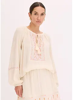 Oversize halenka s výšivkou, bonprix