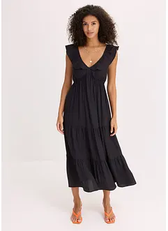 Šaty na ramínka, z jemné viskózové směsi, bonprix