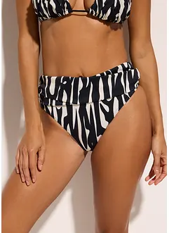 Bikinové kalhotky s vysokým pasem a vysoko vykrojeným střihem, bonprix