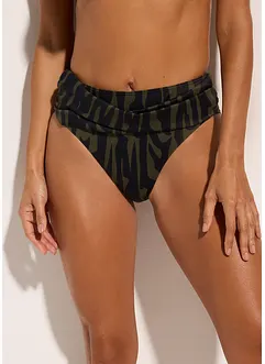 Bikinové kalhotky s vysokým pasem a vysoko vykrojeným střihem, bonprix