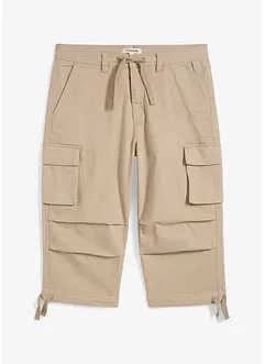 3/4 strečové cargo kalhoty, Loose Fit, extra široké, bonprix