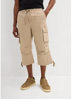3/4 strečové cargo kalhoty, Loose Fit, extra široké, bonprix