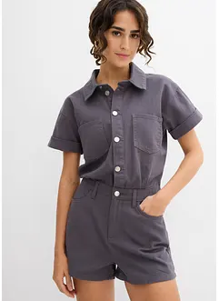 Krátký overal z čisté bavlny, bonprix