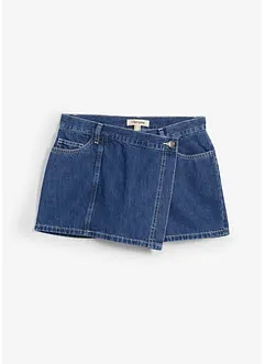 Džínová kalhotová sukně, Mid Waist, bonprix