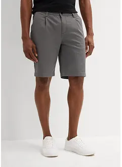 Strečové bermudy se sklady v pase, Regular Fit, bonprix