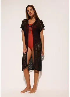 Plážové kimono s háčkovaným vzhledem, z viskózy, bonprix