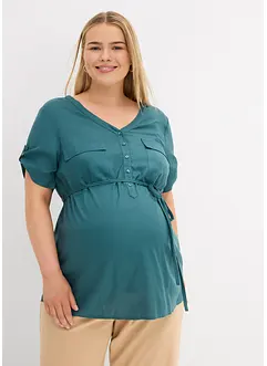 Těhotenská a kojicí halenka 2 v 1, ze splývavé viskózy, bonprix